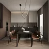 Long Black Pendant Light