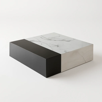 White Sintered Coffee Table