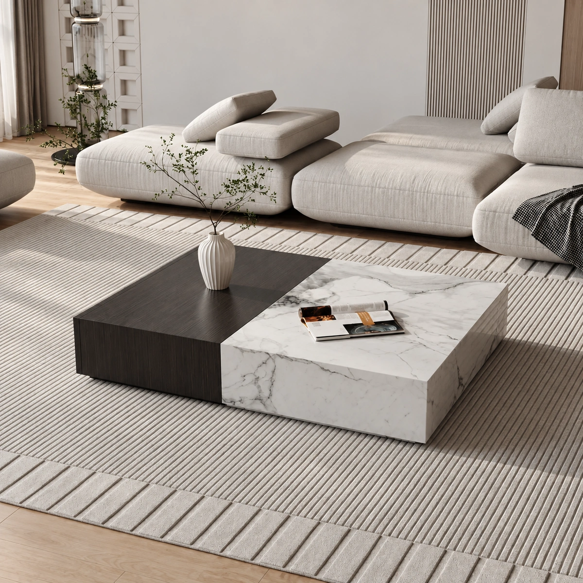 Haloni Coffee Table | Stunning White Sintered Luxury Coffee Table (2026)