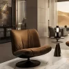 Warm Brown Swivel Chair