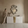 WHITE & GOLD BUFFET CABINET IN UAE