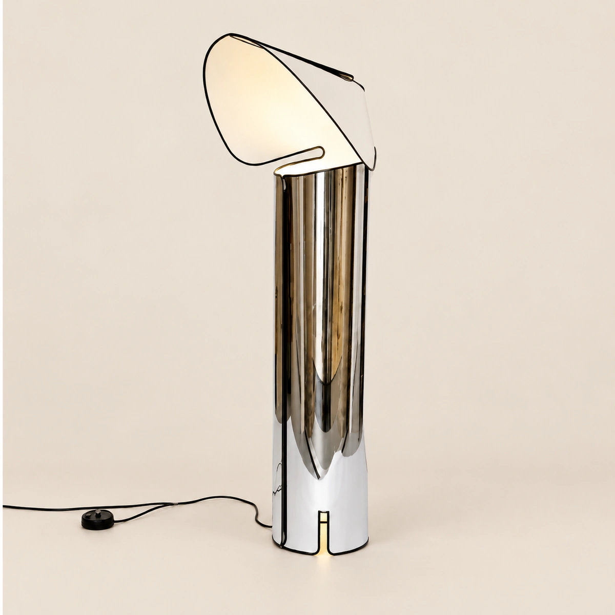 Pani Chrome Stainless Steel Floor Lamp
