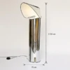 PANI CHROME STAINLESS STEEL FLOOR LAMP - luxury furniture Dubai UAE