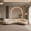 Adriana 3 Seater Sofa | Modern Curved Velvet Sofa Design (2026 Model)