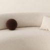 Alora 3 Seater Sofa | Modern Curved Cream Bouclé Sectional Sofa - luxury furniture Dubai UAE