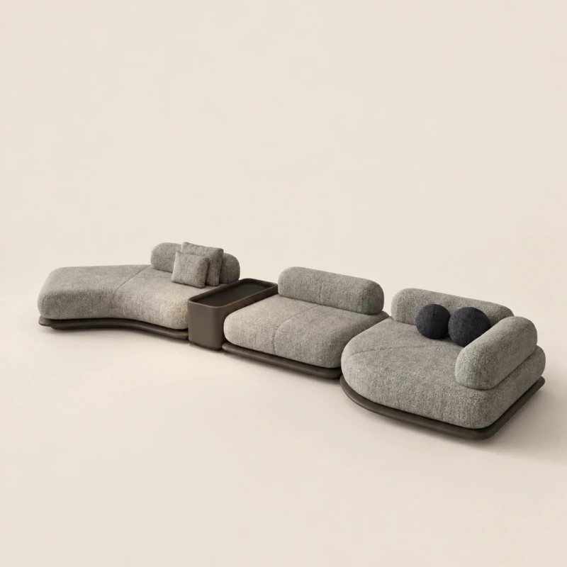 Eslo 4 Seater Sofa | Organic Modern Curved Modular…