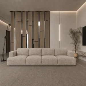 Elara 4 Seater Sofa | Stunning Modern Minimalist Upholstered Living Room Couch