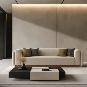 Felina 3 Seater Sofa | Stunning Modern Beige Luxury Sofa with Wooden Base (2026)