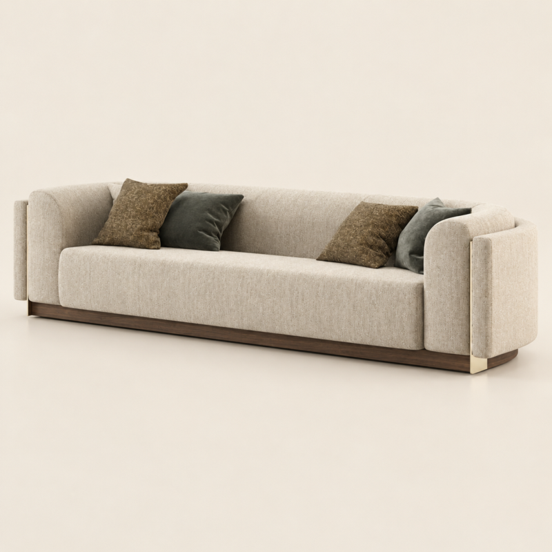 Felina 3 Seater Sofa | Modern Beige Upholstered Luxury…