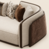Helani 3 Seater Sofa | Luxury Curved Cream Fabric…