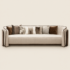 Helani 3 Seater Sofa | Luxury Curved Cream Fabric…