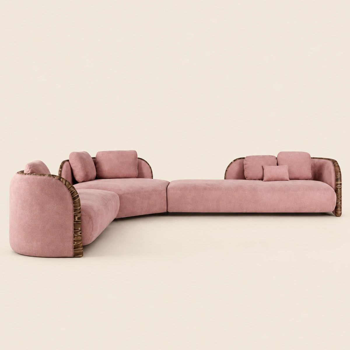 Stefania 7 Seater Upholstered Sectional Sofa