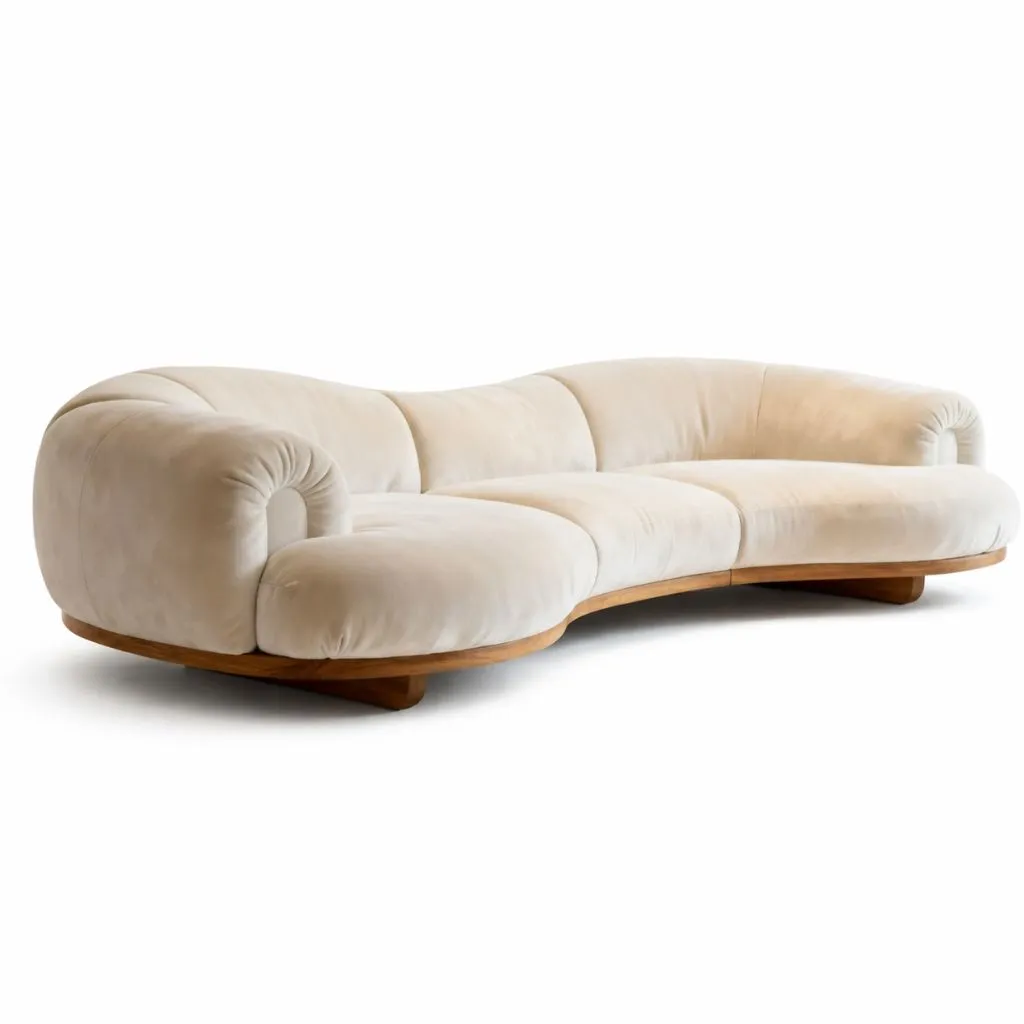 Adriana 3 Seater Velvet Sofa