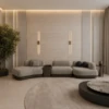 Eslo 4 Seater Sofa | Organic Modern Curved Modular Sectional Sofa - luxury furniture Dubai UAE