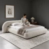 ANGELICIA LUXURY UPHOLSTERED BEDROOM BED - luxury furniture Dubai UAE