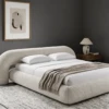 Angelicia Curved Upholstered Platform Bed | Majestic