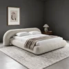Angelicia Curved Upholstered Platform Bed | Majestic