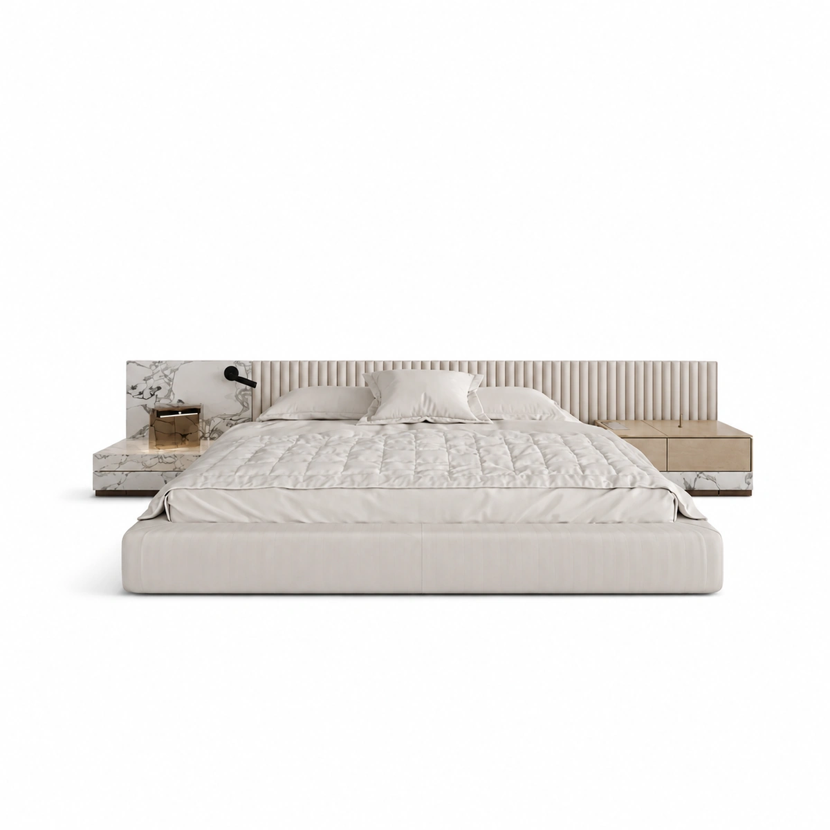 Aurora Luxury Upholstered Modern Bedroom Bed
