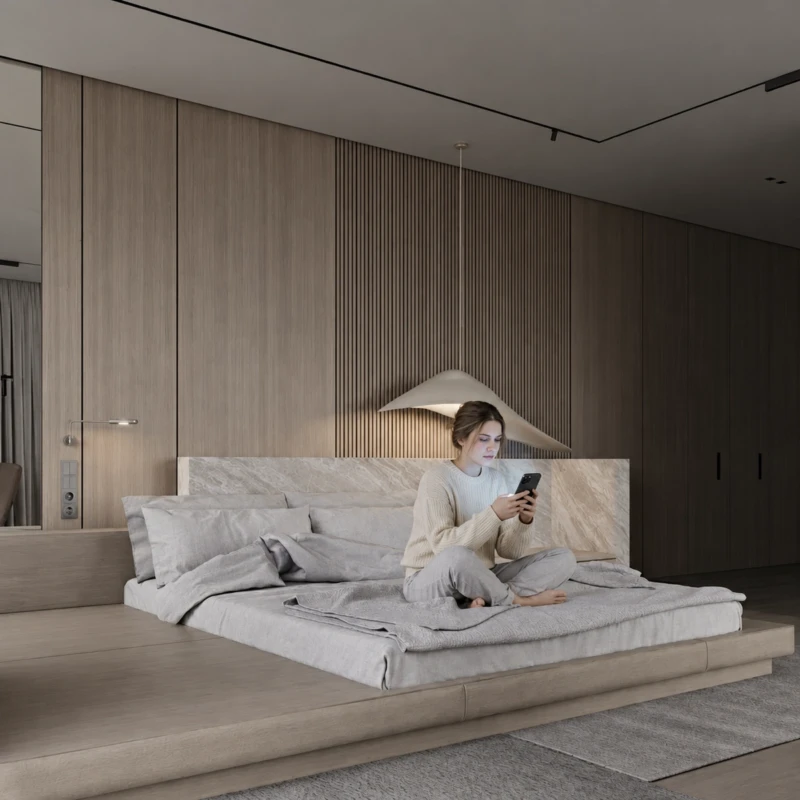 Carina Modern Bed UAE | Architectural Platform Design