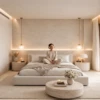 CELESTINA LUXURY UPHOLSTERED MODERN BEDROOM BED - luxury furniture Dubai UAE