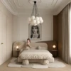 Donatella Upholstered Bed UAE | Layered Curved Design