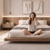 Emilia Luxury Upholstered Modern Bedroom Bed - luxury furniture Dubai UAE