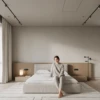 Giovanna Luxury Upholstered Modern Bedroom Bed - luxury furniture Dubai UAE