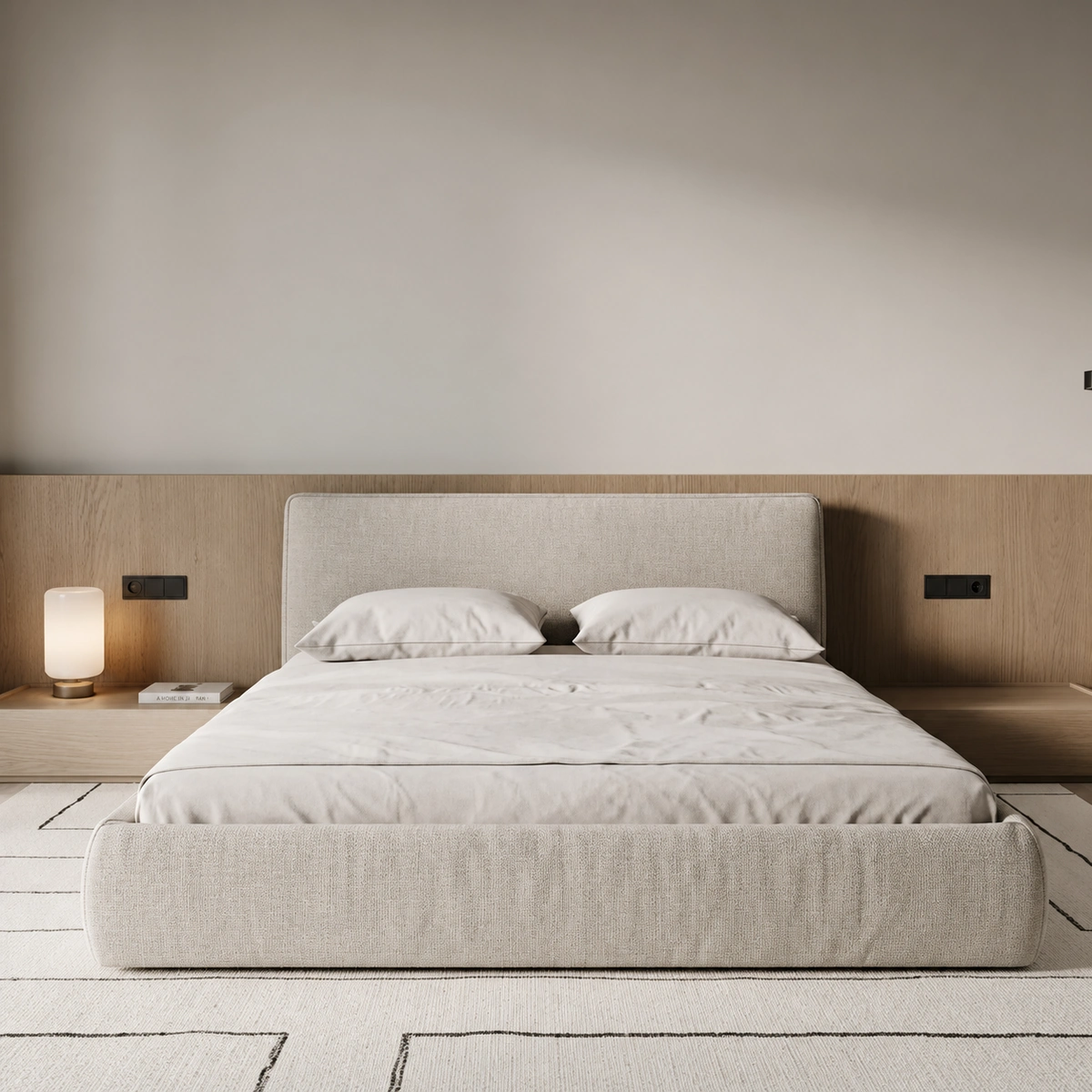 Giovanna Modern Upholstered Bedroom Bed | Majestic Home