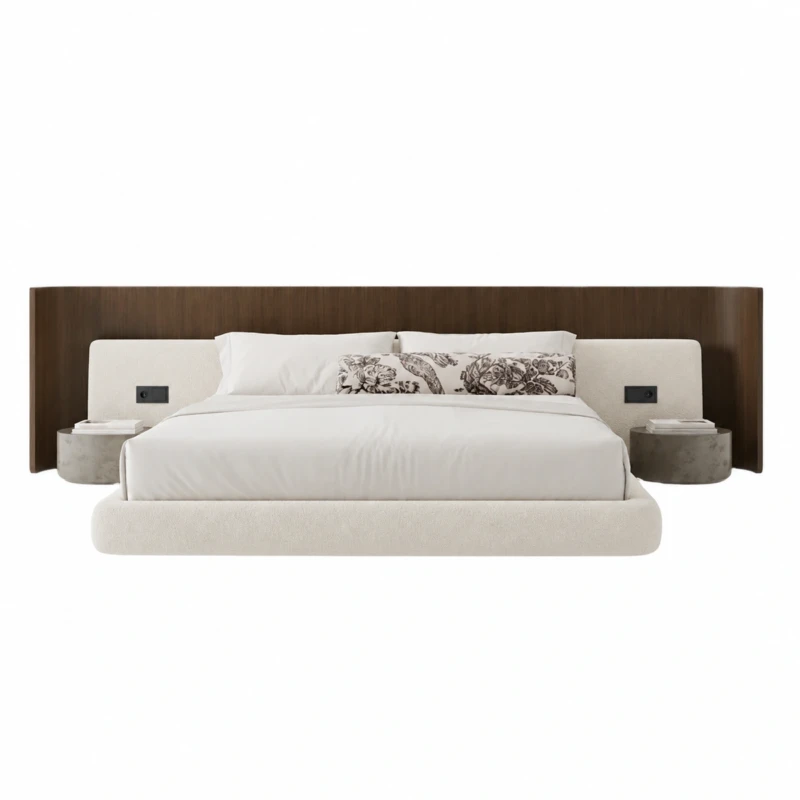 Ilaria Upholstered Bed UAE | Low Modern Bedroom Style