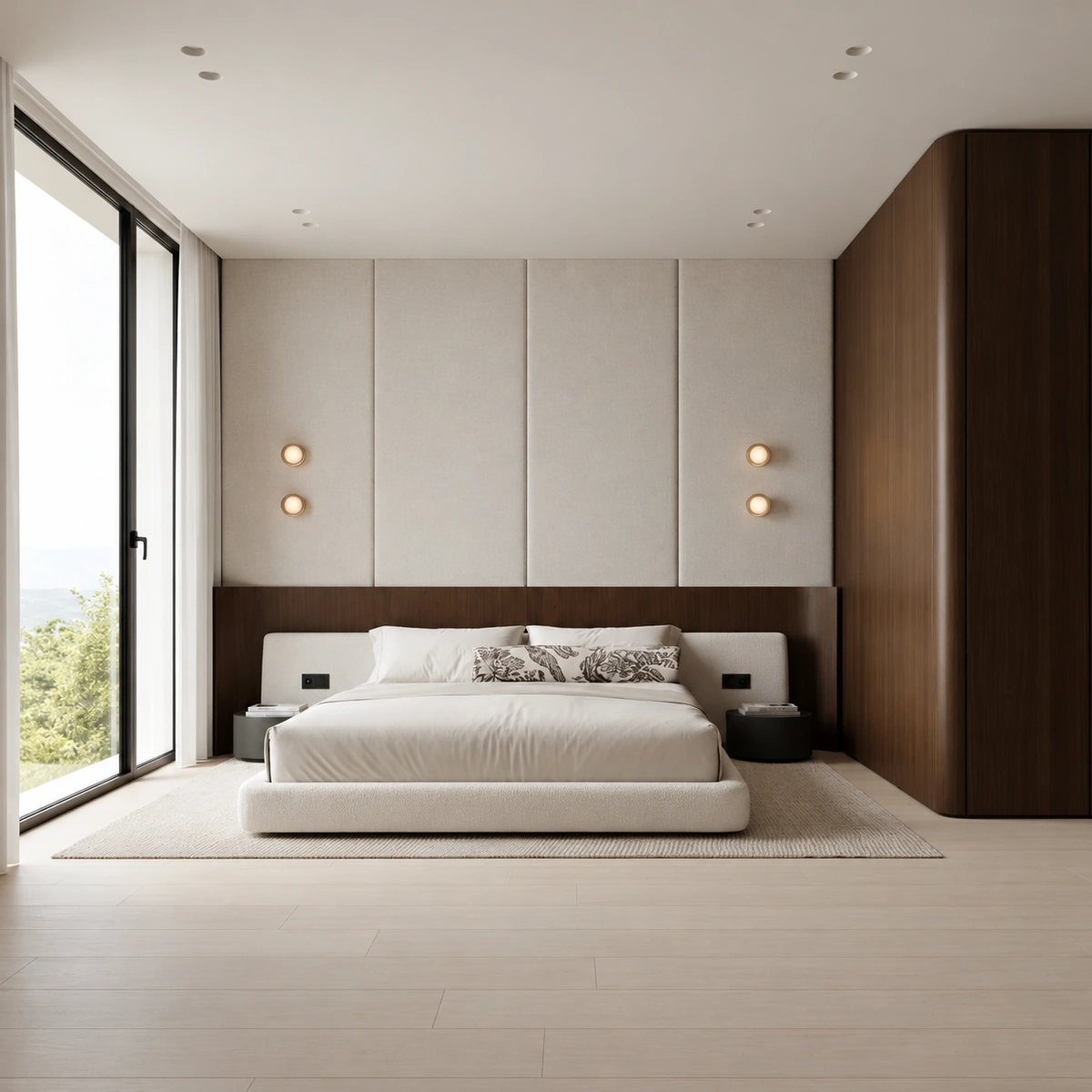 Ilaria Upholstered Bed UAE | Low Modern Bedroom Style