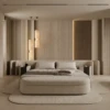KARENA LUXURY UPHOLSTERED MODERN BEDROOM BED - luxury furniture Dubai UAE