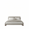 Salome Textured Upholstered Bedroom Bed | Majestic Home