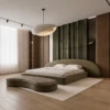 Sofia Bed | Curved Upholstered Headboard and Low Base
