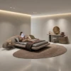 Tatiana Upholstered Bed UAE | Sculptural Curved Design