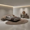 Tatiana Upholstered Bed UAE | Sculptural Curved Design