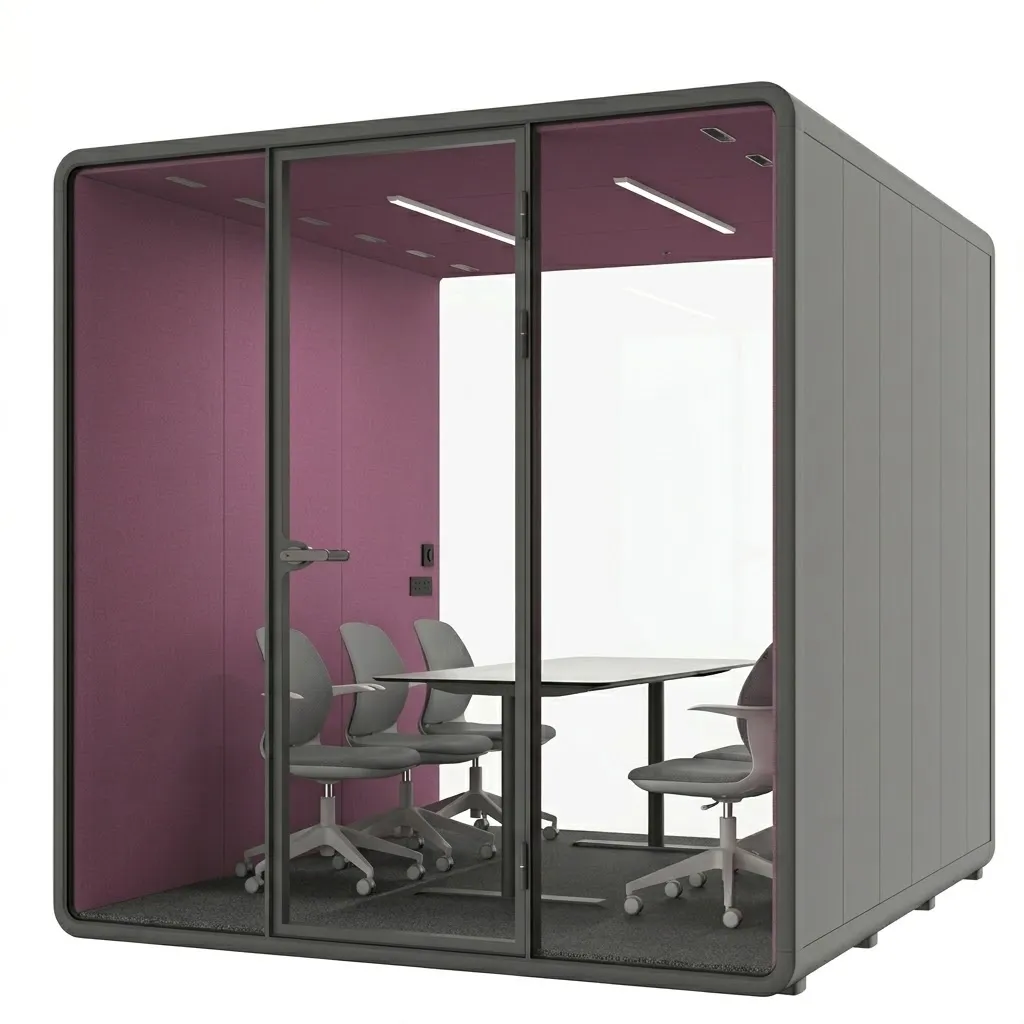 WHITE OFFICE BOOTH XL