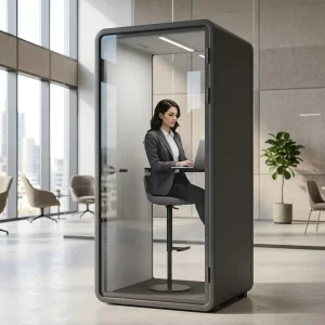 BLACK OFFICE BOOTH S