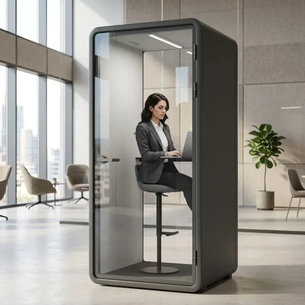 BLACK OFFICE BOOTH S