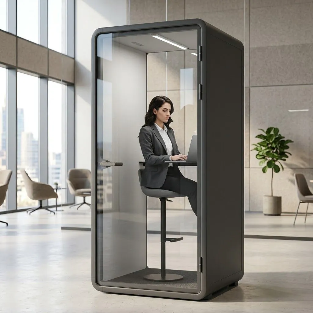BLACK OFFICE BOOTH S
