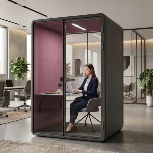 BLACK OFFICE BOOTH M