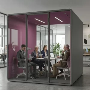 WHITE OFFICE BOOTH XL