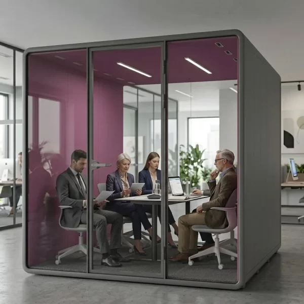 WHITE OFFICE BOOTH XL