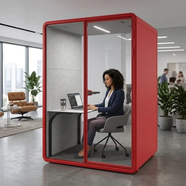RED OFFICE BOOTH M