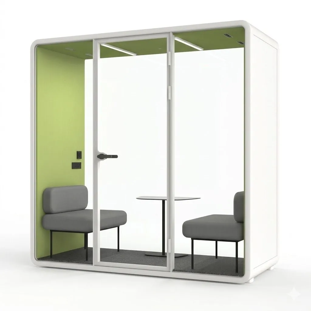 WHITE OFFICE BOOTH SL