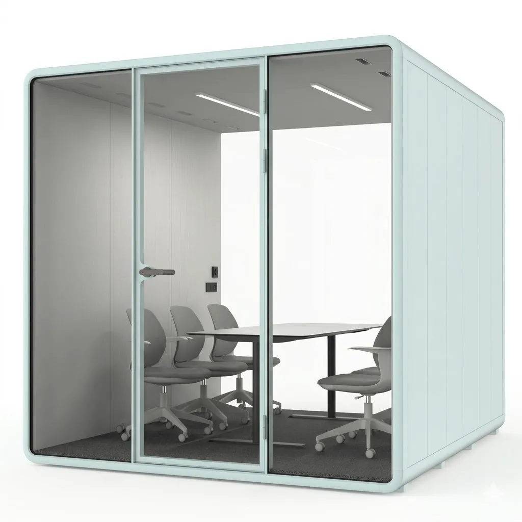 BLUE OFFICE BOOTH XL