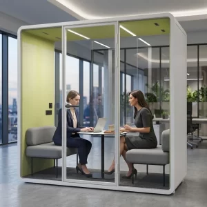 WHITE OFFICE BOOTH SL