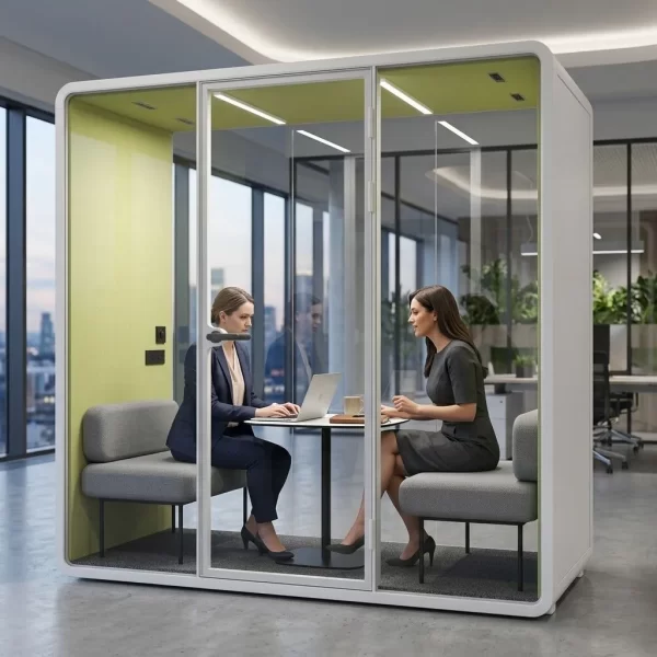 WHITE OFFICE BOOTH SL