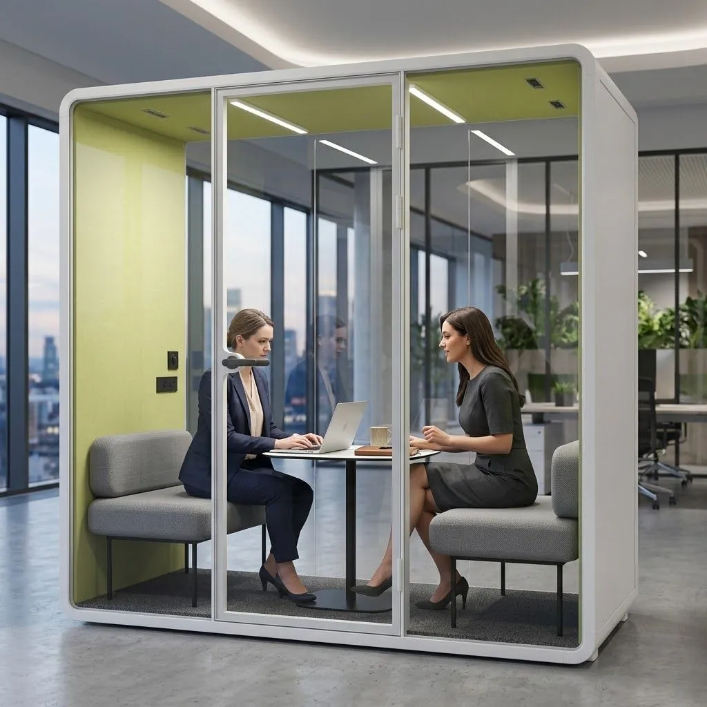 WHITE OFFICE BOOTH SL