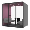 BLACK OFFICE BOOTH L