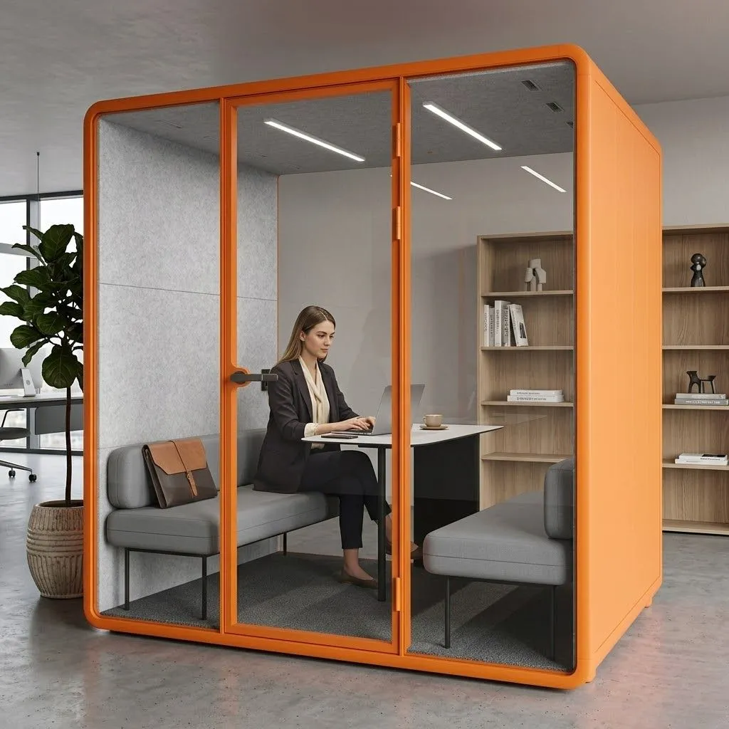 TANGERINE OFFICE BOOTH L